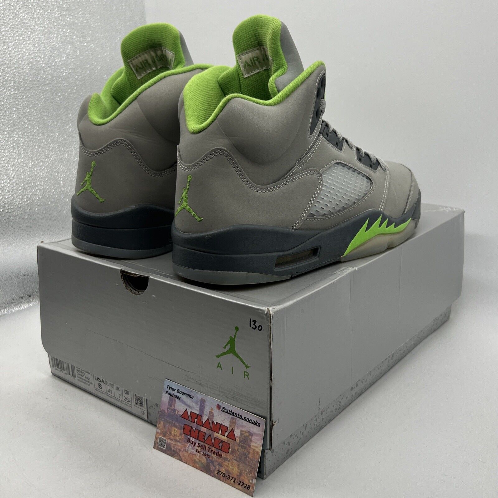 Size 8 - Jordan 5 Retro Green Bean Grey Icey (DM9014-003)