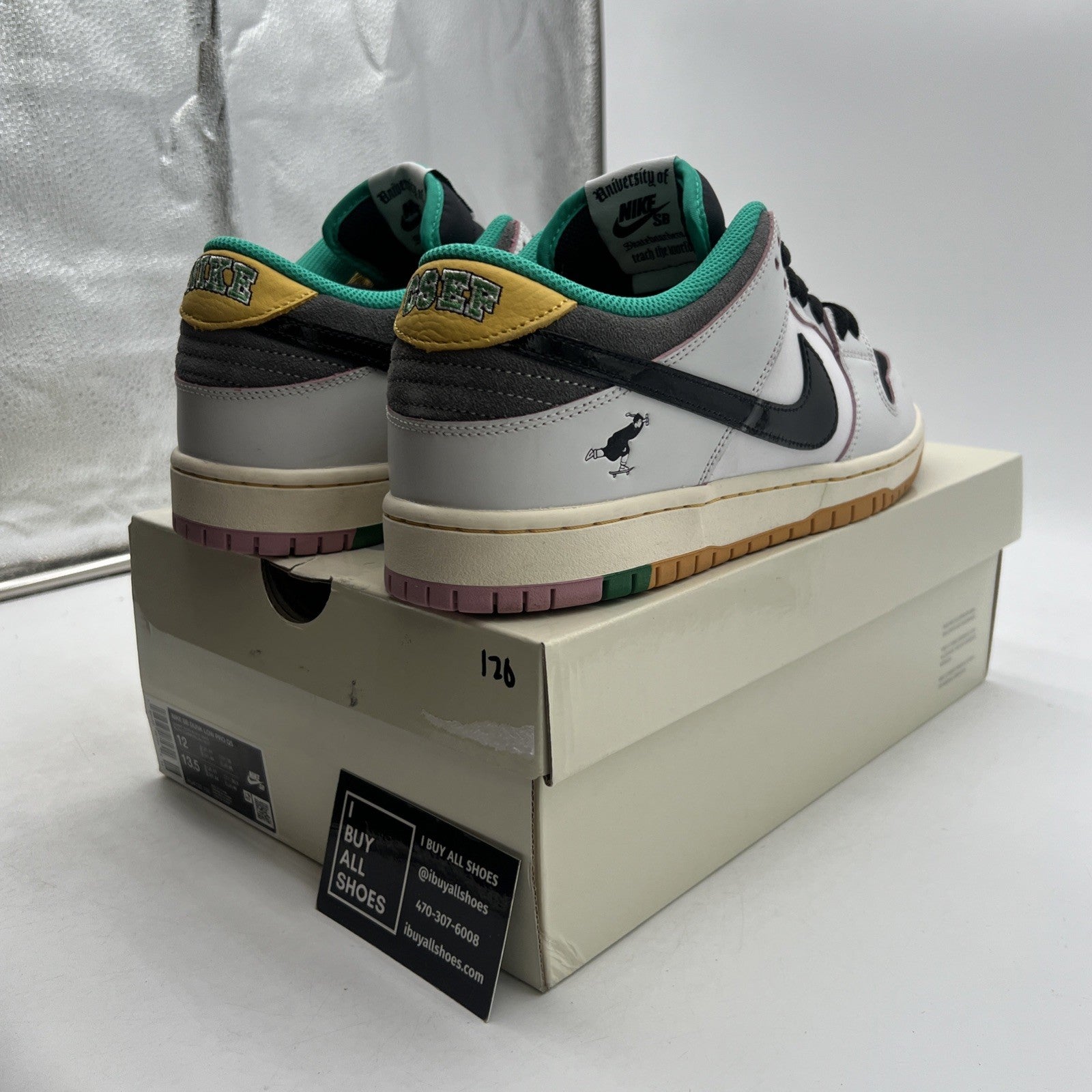 Size 12 - Nike CSEF x Dunk SB Low White Clear Emerald (HJ4132-100)