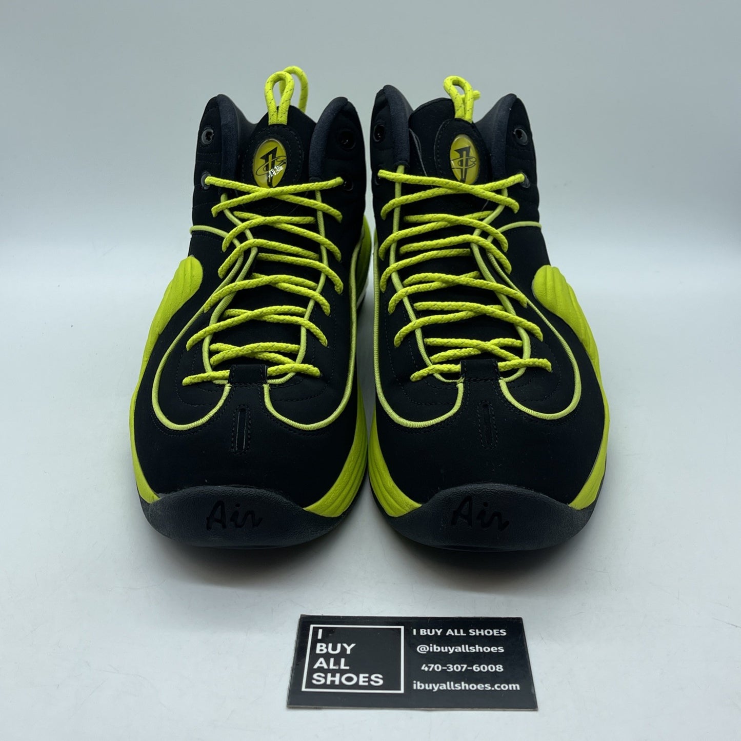 Size 13 - Nike Air Penny 2 Le Volt Green Black Suede (535600-003)