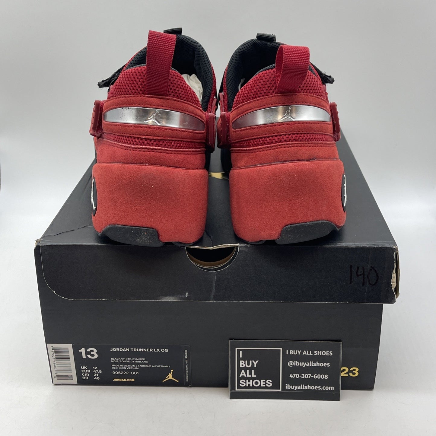 Size 13 - Air Jordan Trunner LX OG Black Gym Red (905222-001)