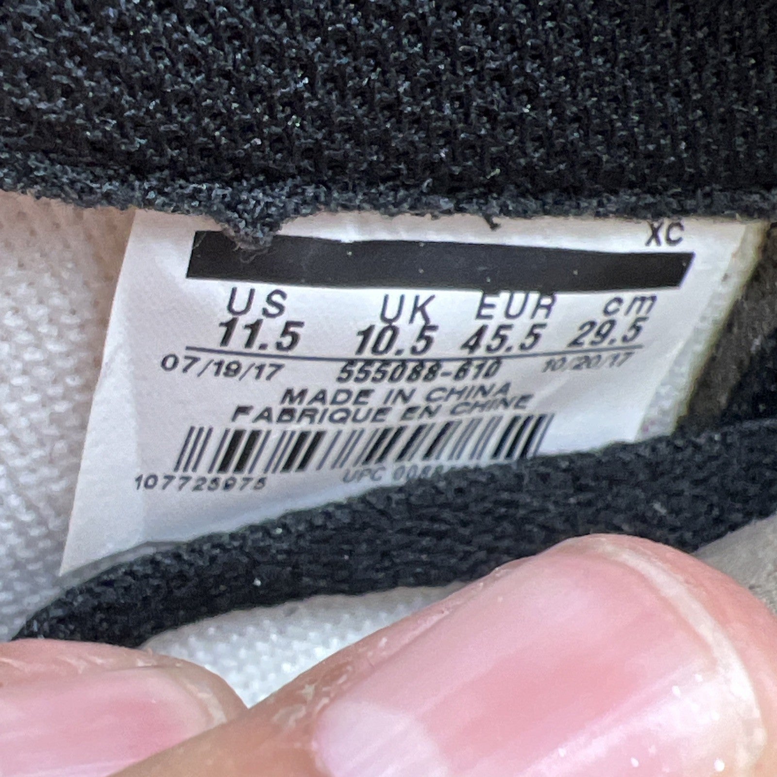 Size 11.5 - Air Jordan 1 Retro OG High Bred Toe (555088-610)