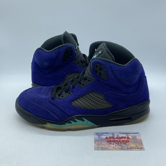 Size 10 - Jordan 5 Retro Alternate Grape Purple Black Blue Suede (136027-500)