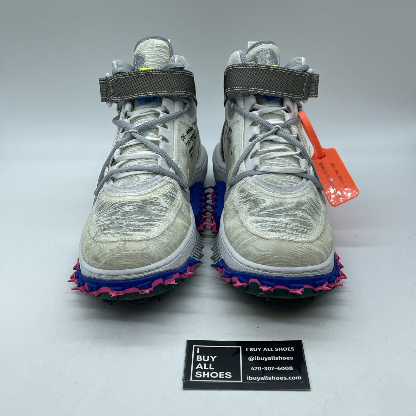 Size 10.5 - Nike Air Force 1 x Off-White White Grey Suede  2022 (DO6290-100)