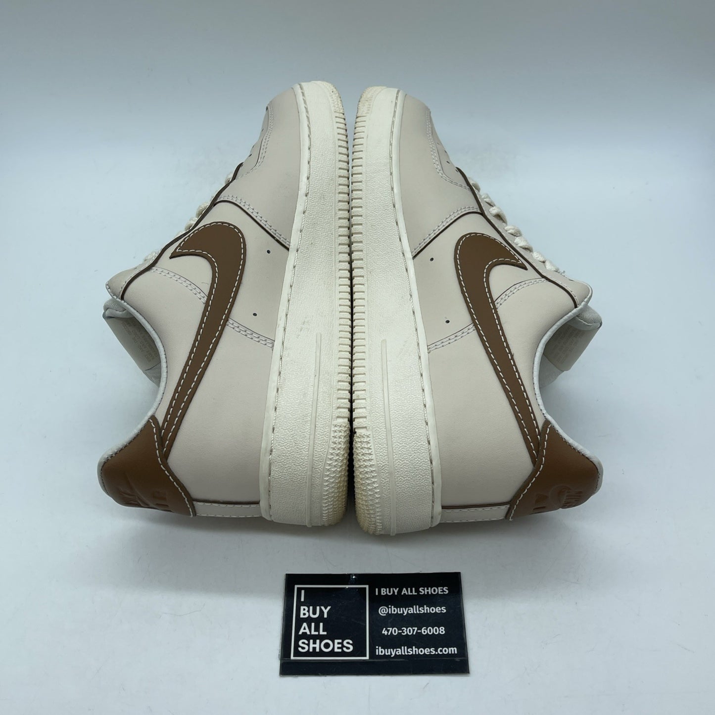Size 9.5 - Nike Air Force 1 '07 Low Pearl White British Tan (IB8865-221)