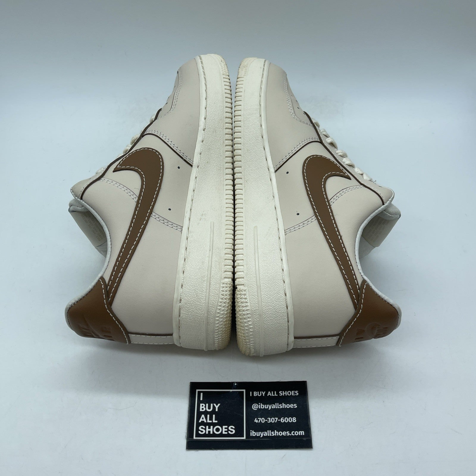 Size 9.5 - Nike Air Force 1 '07 Low Pearl White British Tan (IB8865-221)