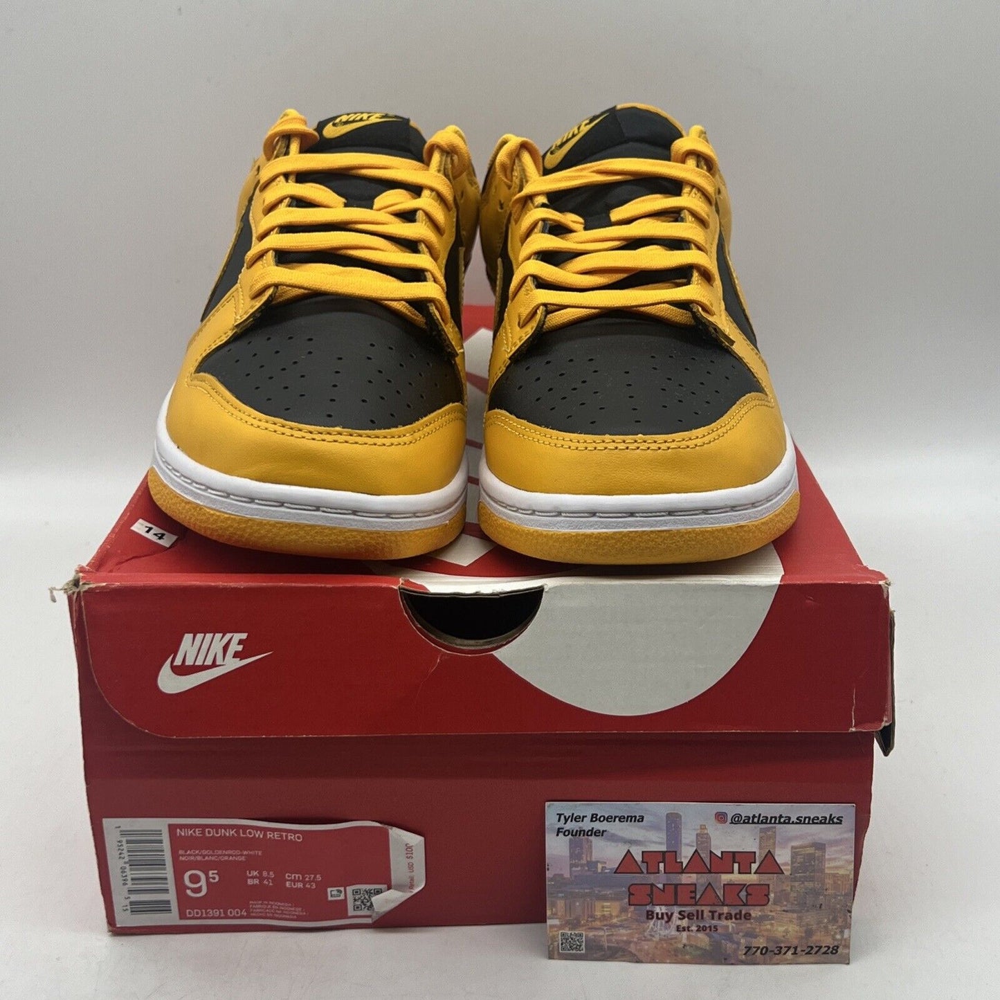 Size 9.5 - Nike Dunk Low Championship Goldenrod 2021 Brand New Og All