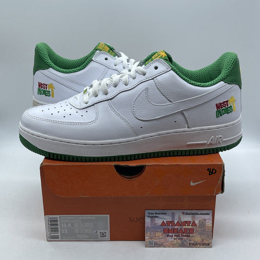 Size 11.5 - Nike Air Force 1 2022 Low West Indies White Green (DX1156-100)