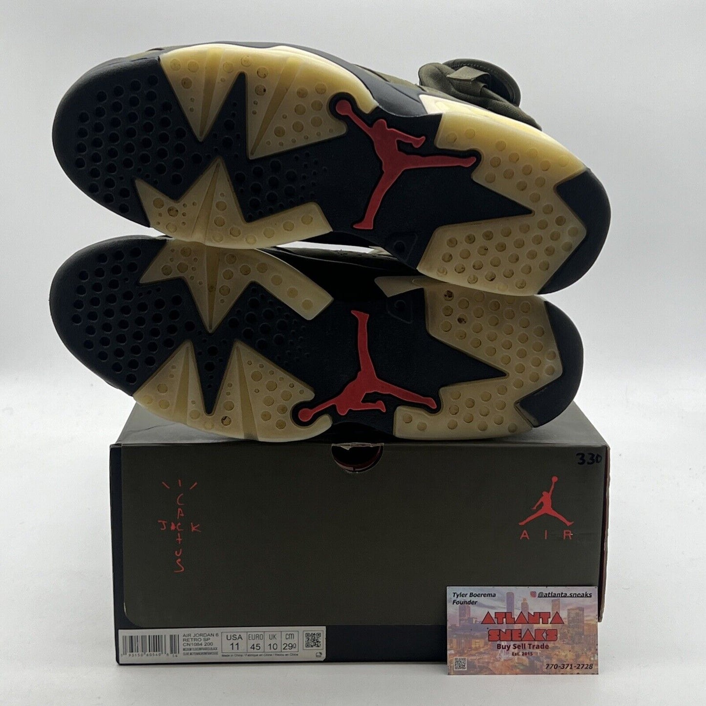 Size 11 - Air Jordan 6 Retro x Travis Scott Mid Olive (CN1084-200)