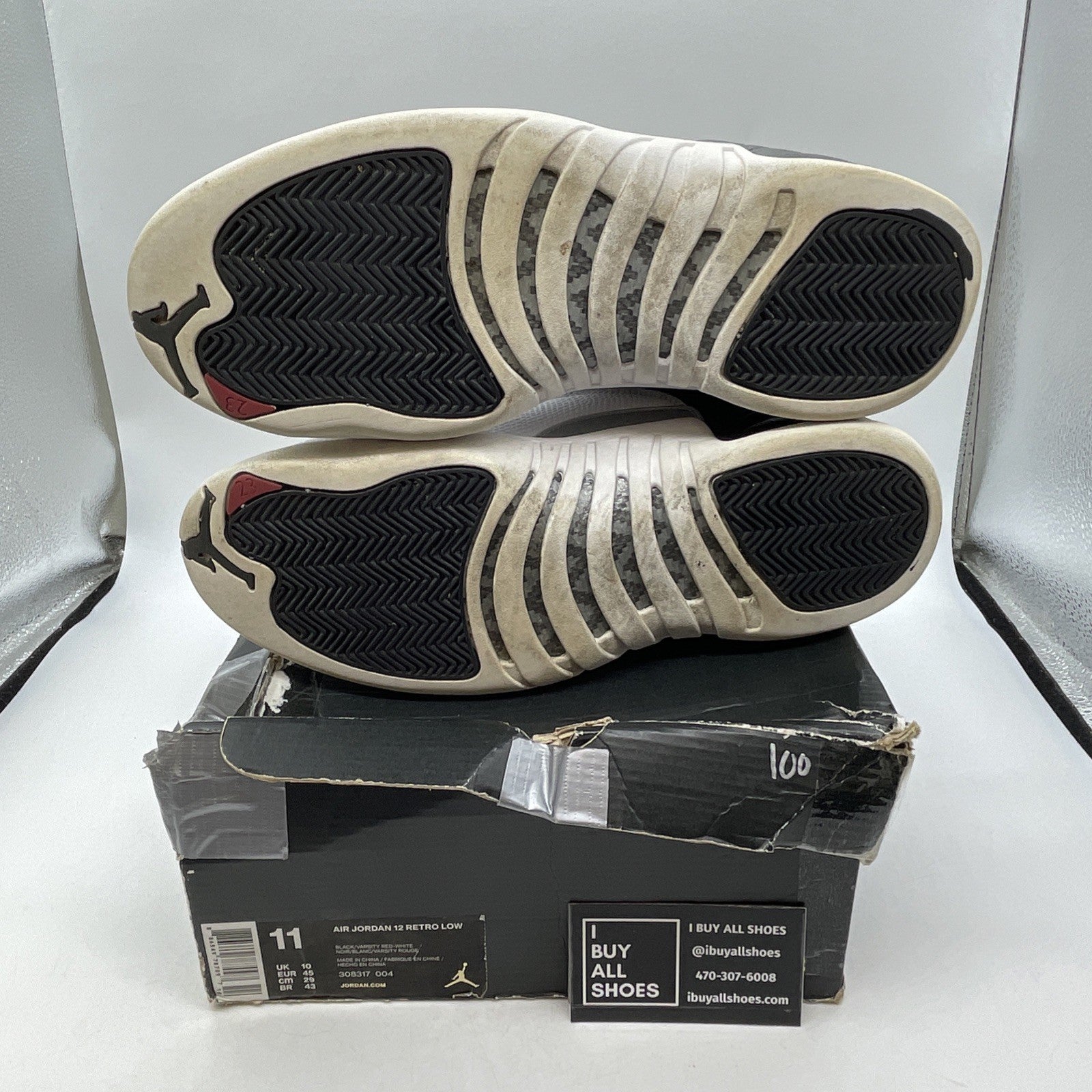 Size 11 - Air Jordan 12 Retro Low Playoffs (308317-004)