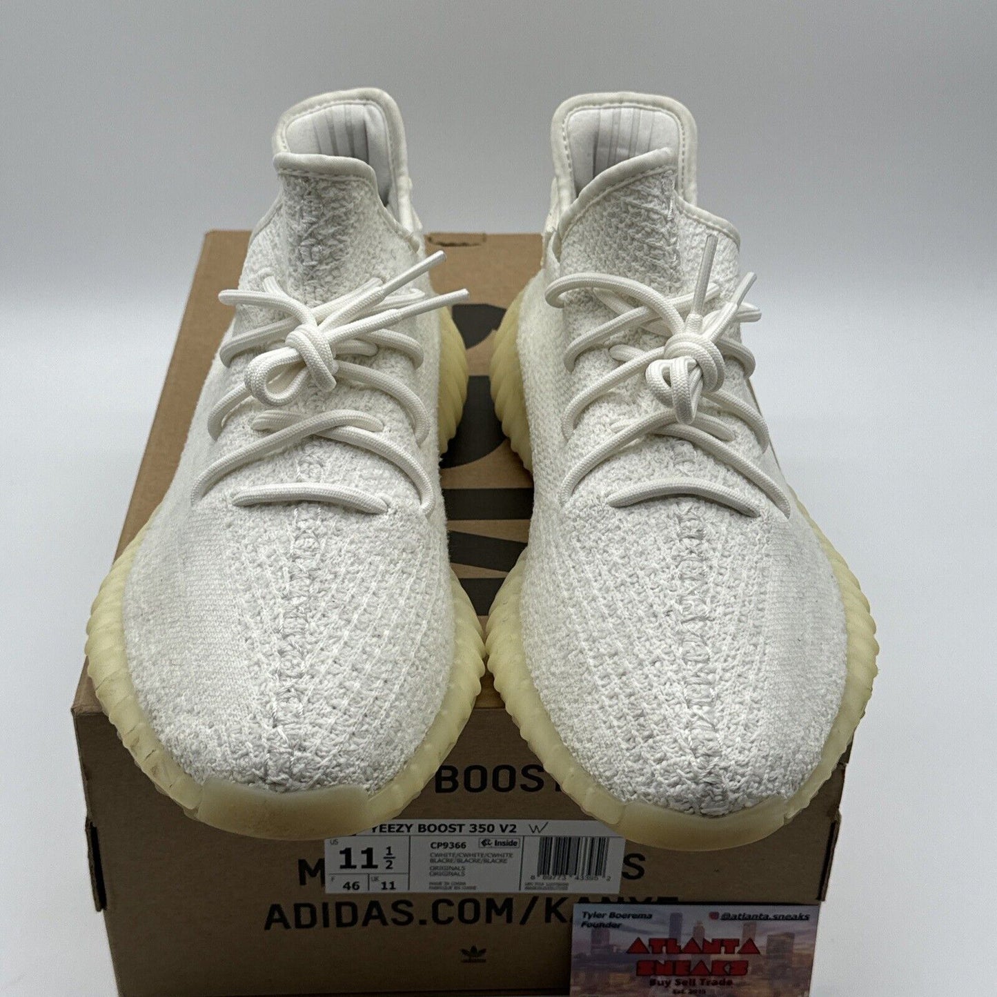 Size 11.5 - adidas Yeezy Boost 350 V2 Low Cream White / Triple White Boost Kanye