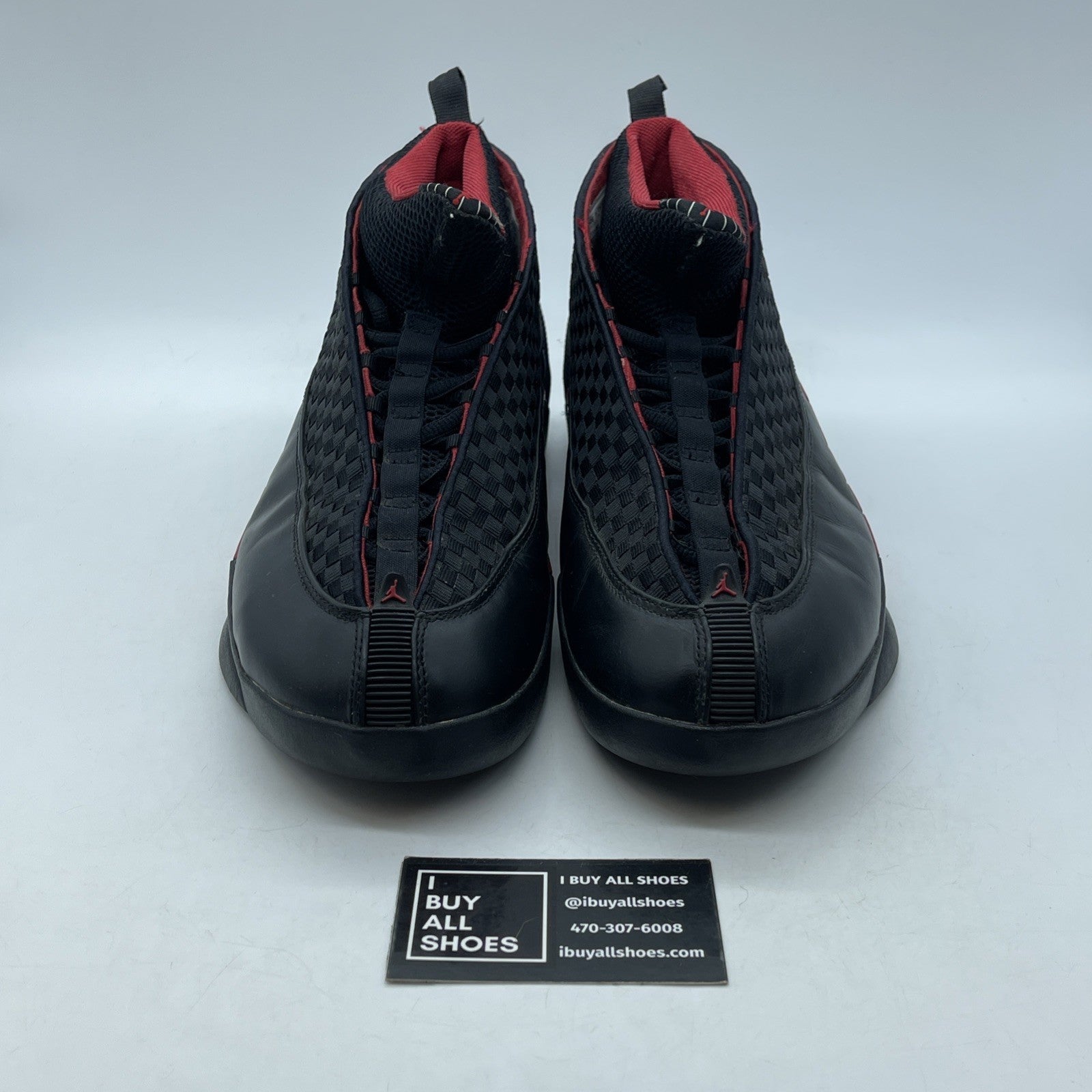 Size 10.5 - Air Jordan 15 Retro Countdown Pack Black Red Leather (317111-062)