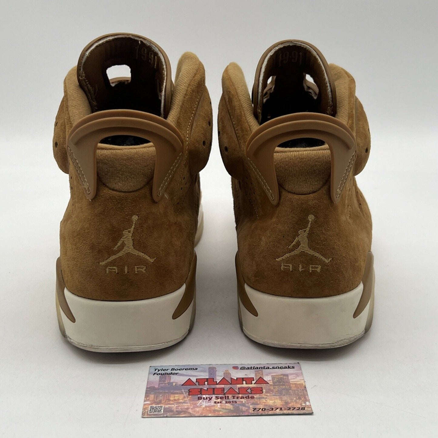 Size 11.5 - Air Jordan 6 Retro Wheat White Suede (384664-706)