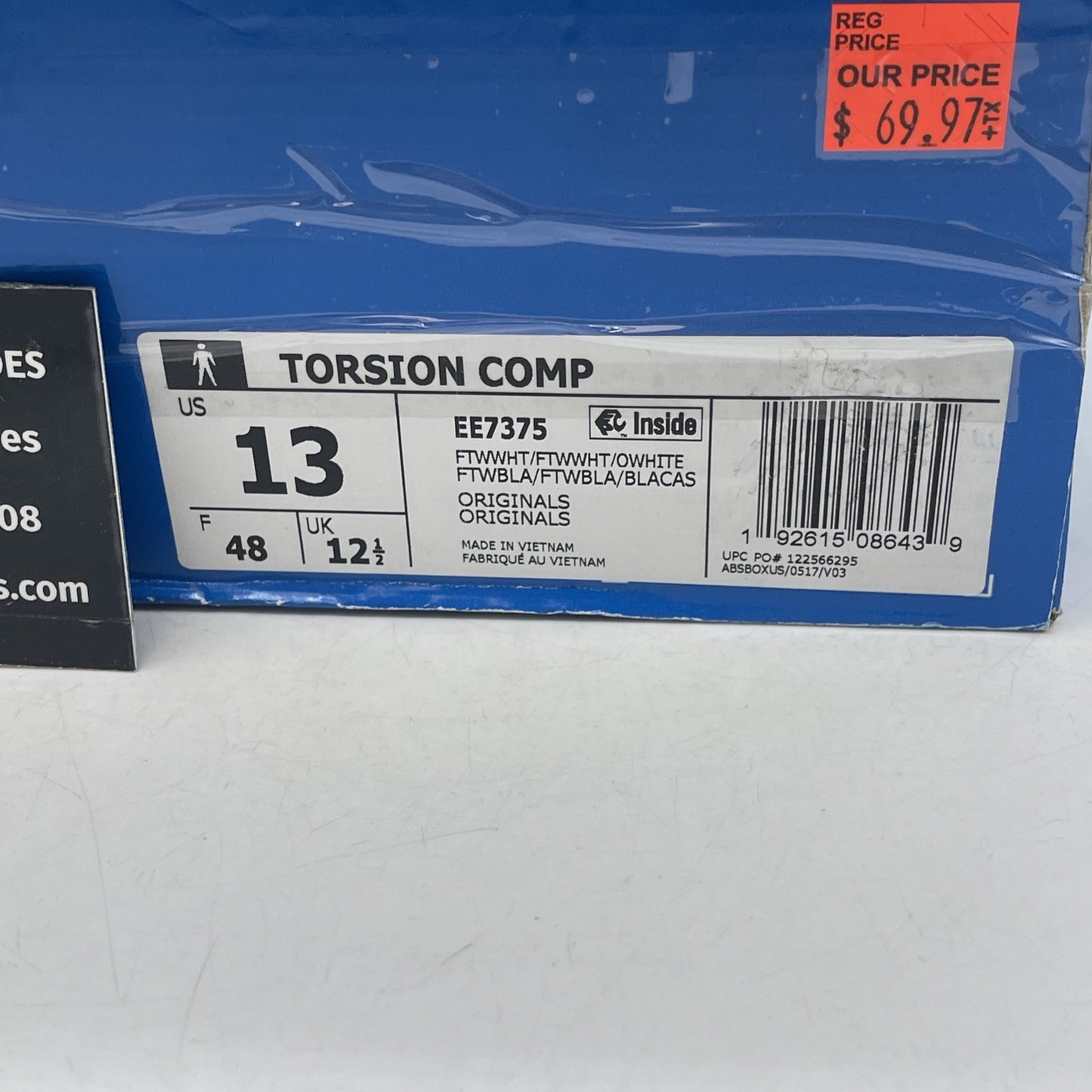 Size 13 - Adidas Torison Comp Cloud White (EE7375)