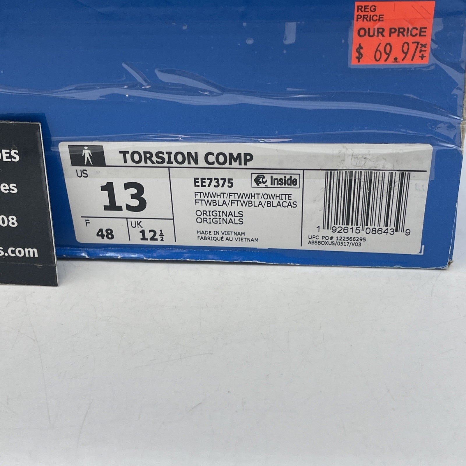 Size 13 - Adidas Torison Comp Cloud White (EE7375)