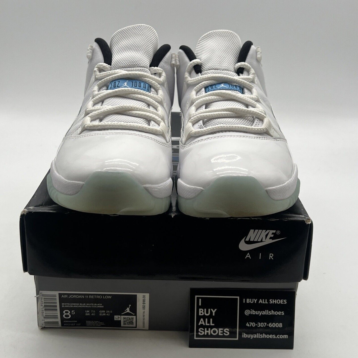 Size 8.5 - Air Jordan 11 Retro Low Legend Blue (AV2187-117)