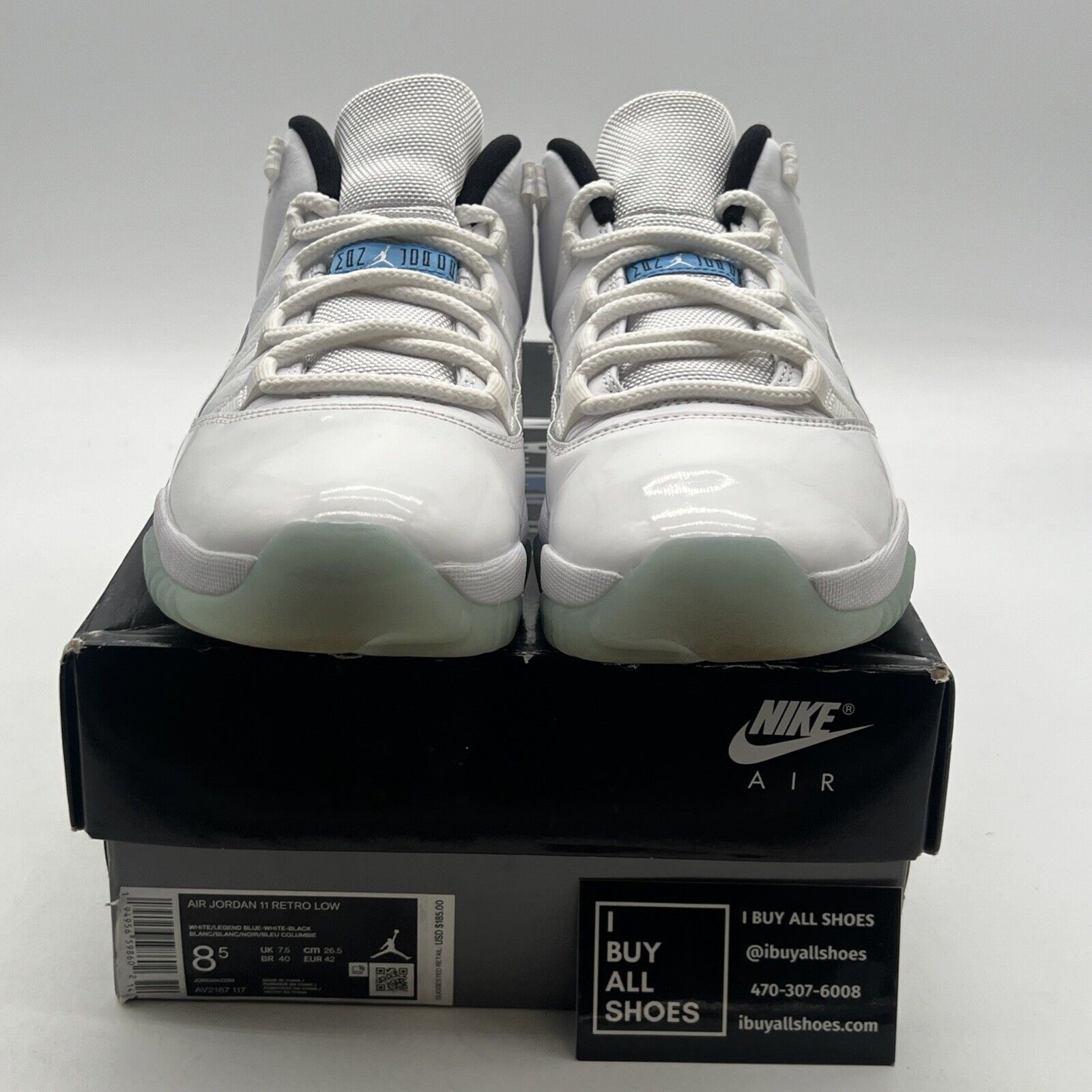 Size 8.5 - Air Jordan 11 Retro Low Legend Blue (AV2187-117)