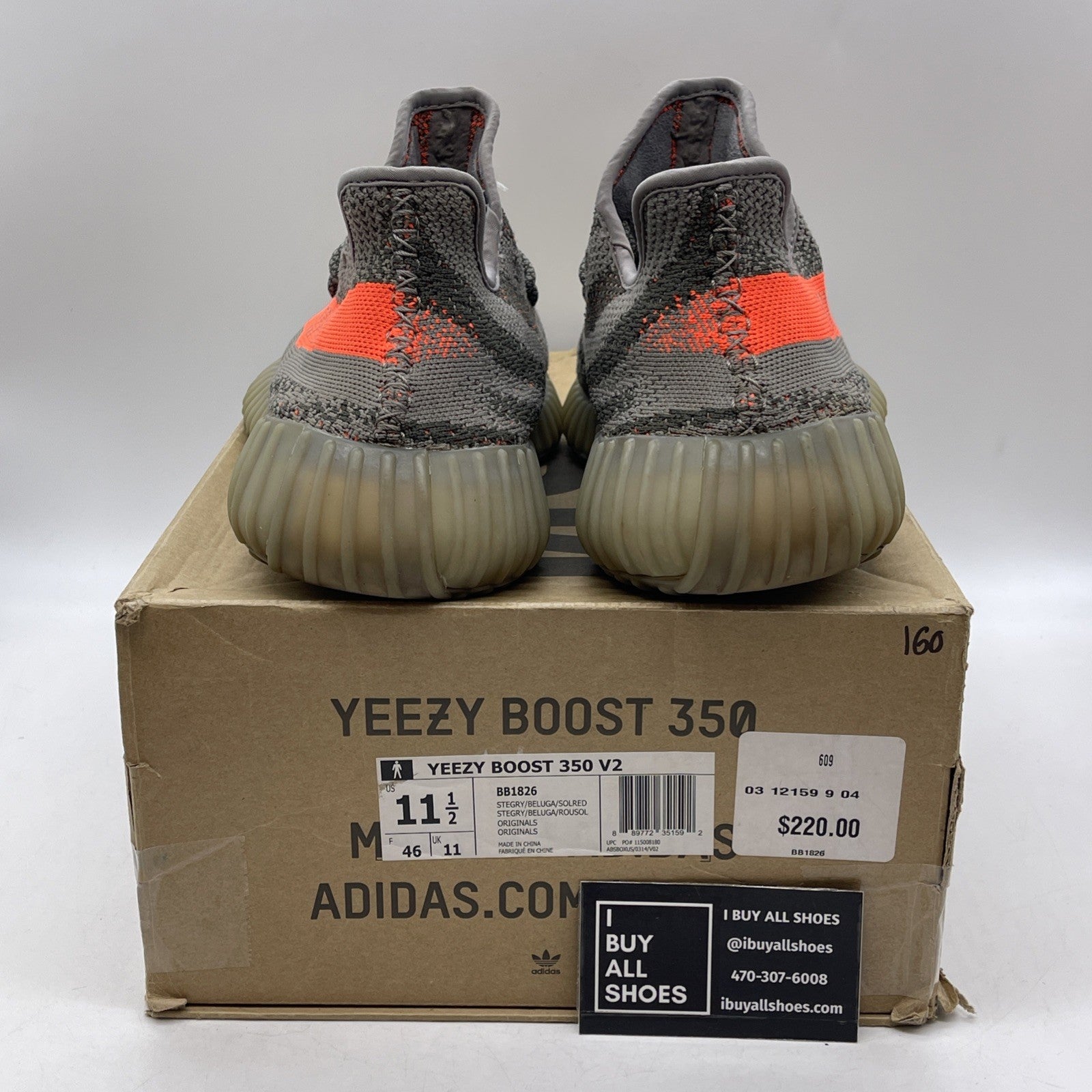 Size 11.5 - adidas Yeezy Boost 350 V2 Beluga (BB1826)
