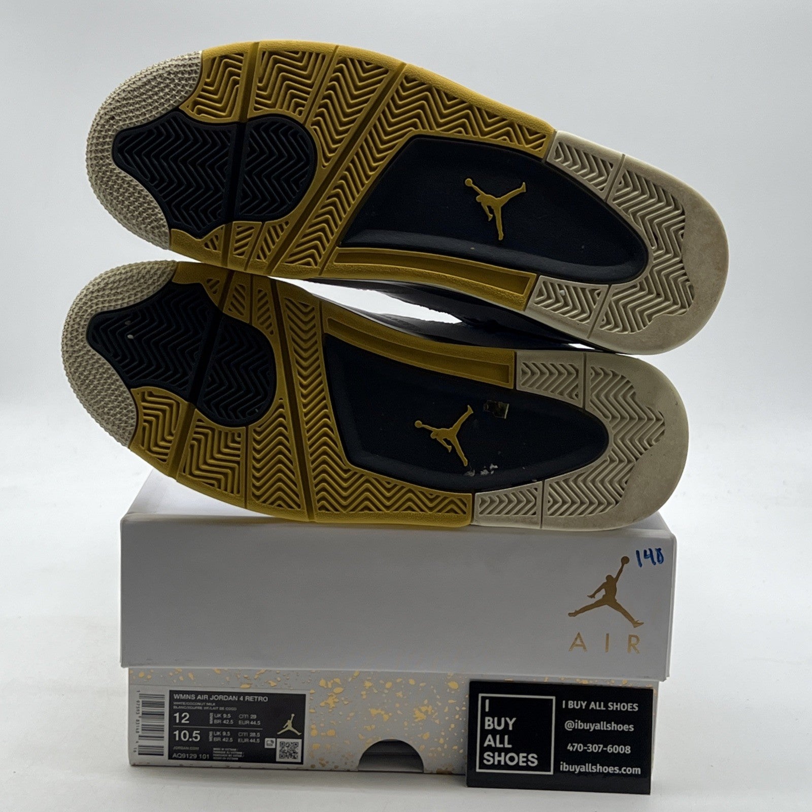 Size 12 - Air Jordan 4 Retro Vivid Sulfur W (AQ9129-101)