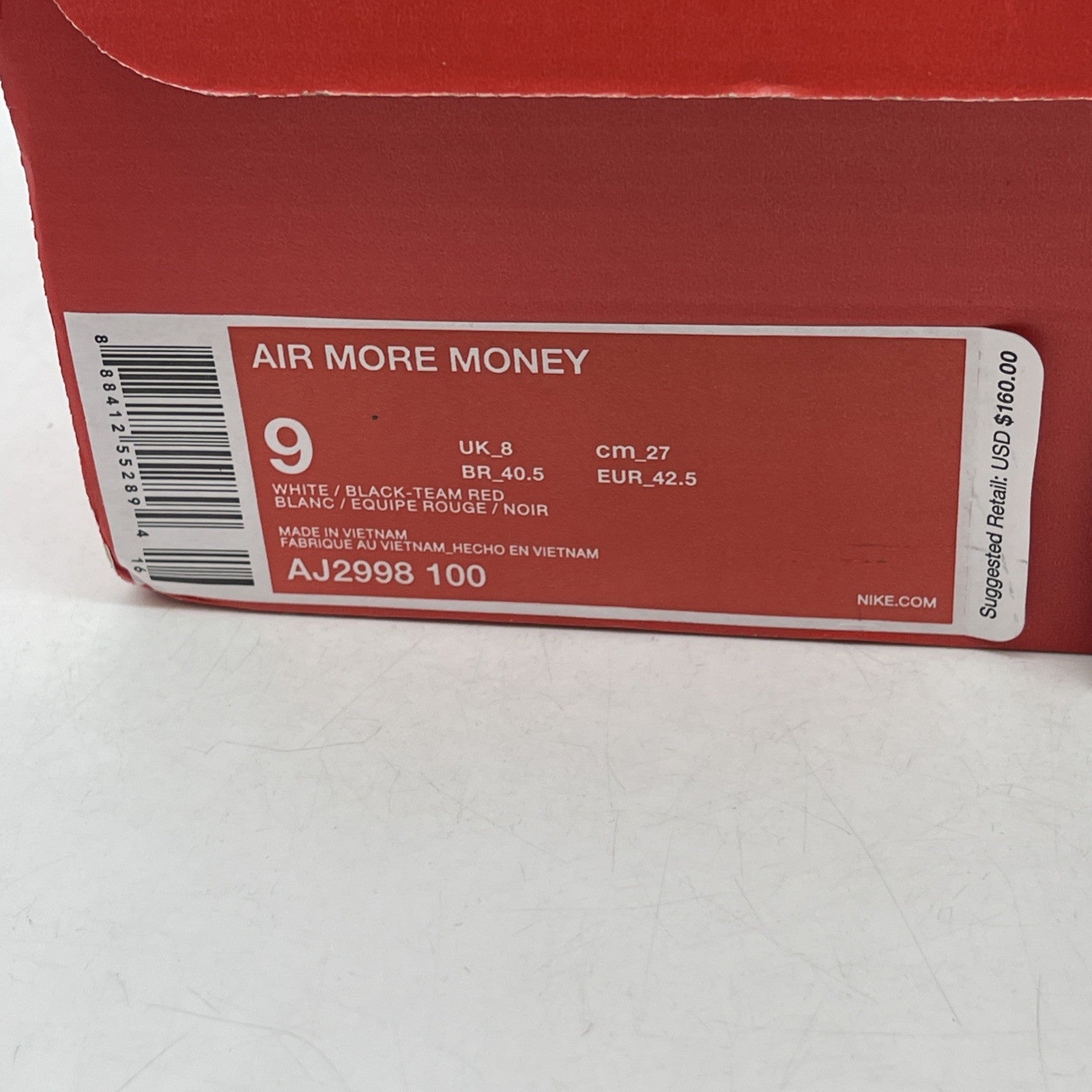 Size 9 - Nike Air More Money Mo' Money (AJ2998-100)
