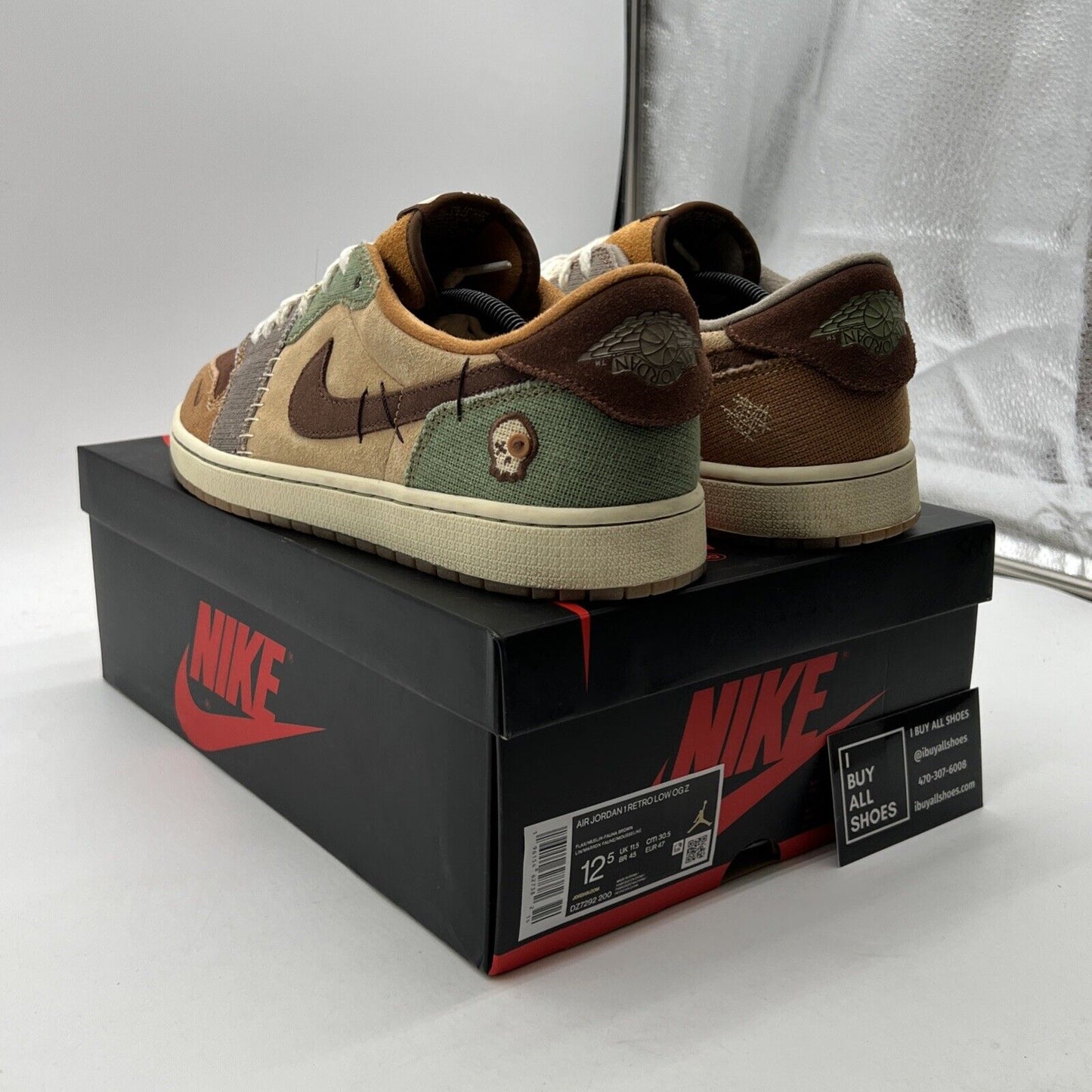 Size 12.5 - Air Jordan 1 Retro OG x Zion Williamson Low Voodoo (DZ7292-200)