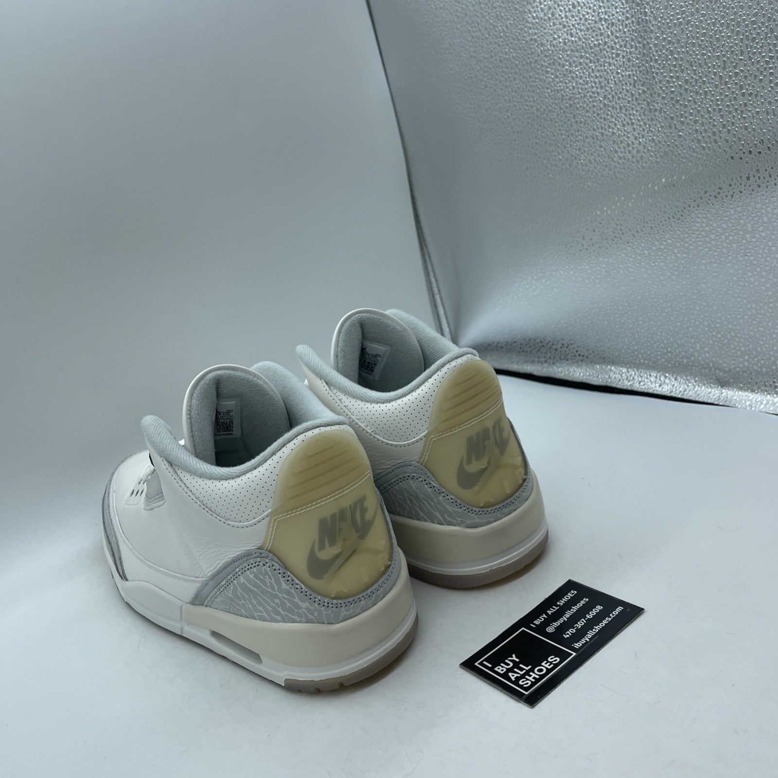 Size 13 - Air Jordan 3 Retro Craft Ivory/Grey White Leather (FJ9579-100)