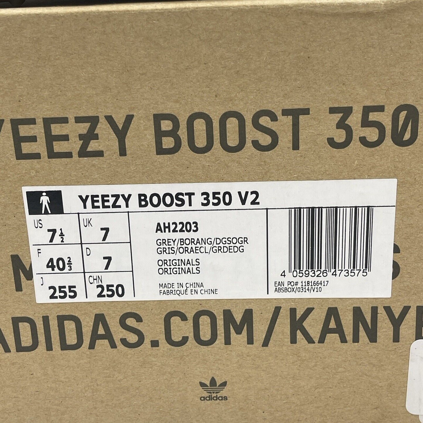 Size 7.5 - adidas Yeezy Boost 350 V2 Low Beluga 2.0 Grey Red Suede (AH2203)