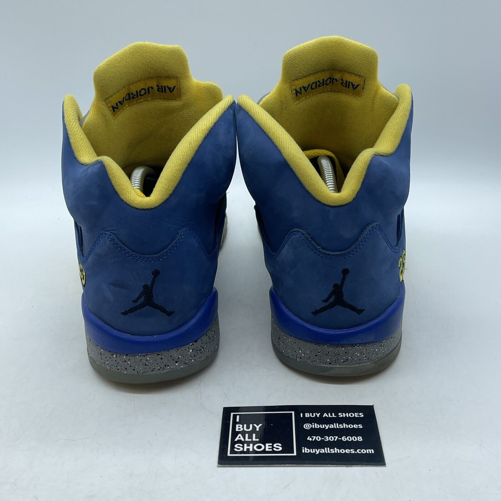 Size 11 - Air Jordan 5 Retro Laney Blue Grey Yellow Suede Leather (CD2720-400)