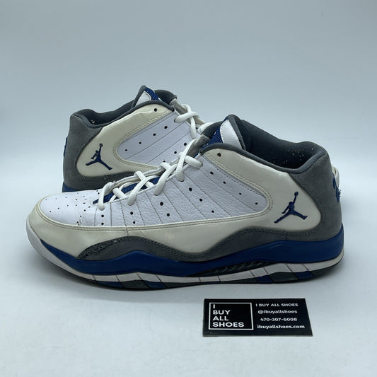 Size 11.5 - Nike Jordan Hallowed Ground White Gray Blue 2010  (384699-105)