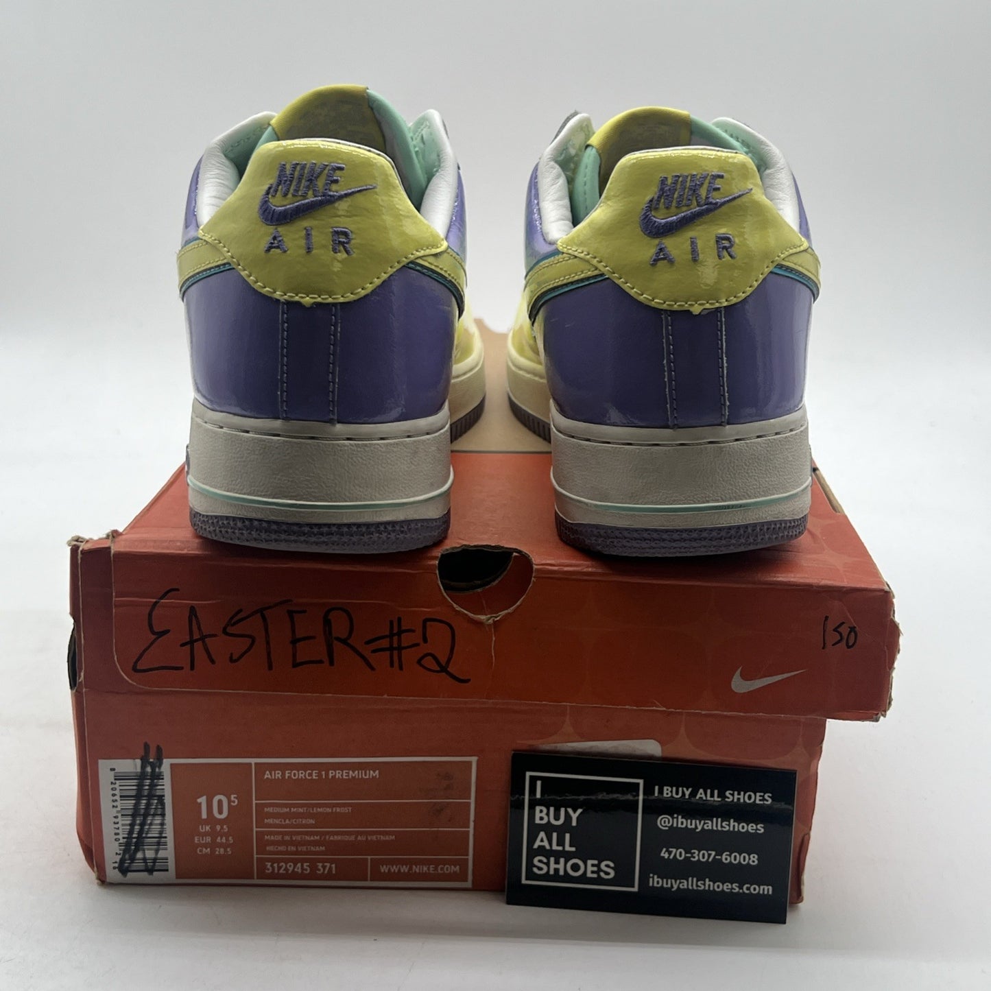Size 10.5 - Nike Air Force 1 Premium Easter Egg (312945-371)