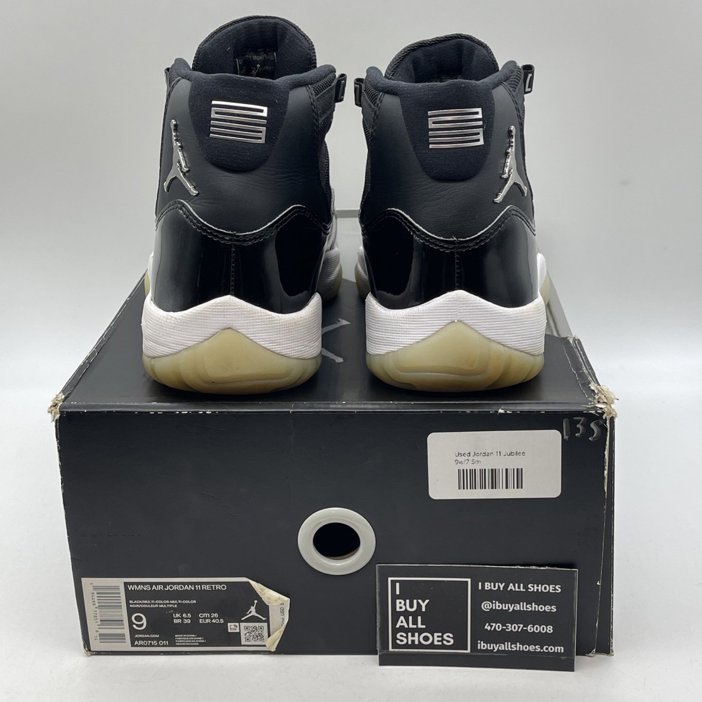 Size 9W - Air Jordan 11 Retro Jubilee / 25th Anniversary Leather (AR0715-011)