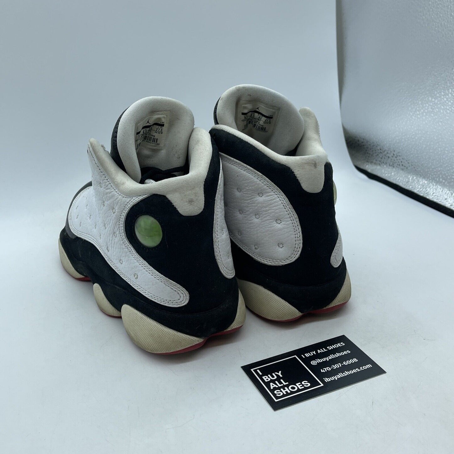 Size 9.5 - Jordan 13 Retro He Got Game Black White Suede Leather (414571-104)