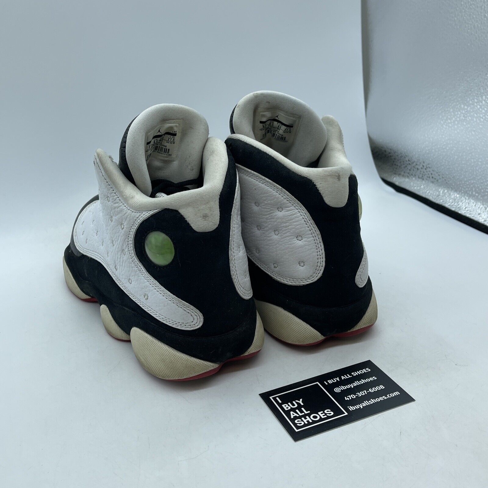 Size 9.5 - Jordan 13 Retro He Got Game Black White Suede Leather (414571-104)