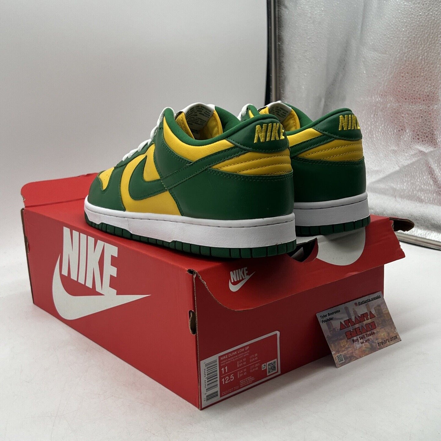 Size 11 - Nike Dunk SP 2020 Low Brazil Yellow Green White (CU1727-700)