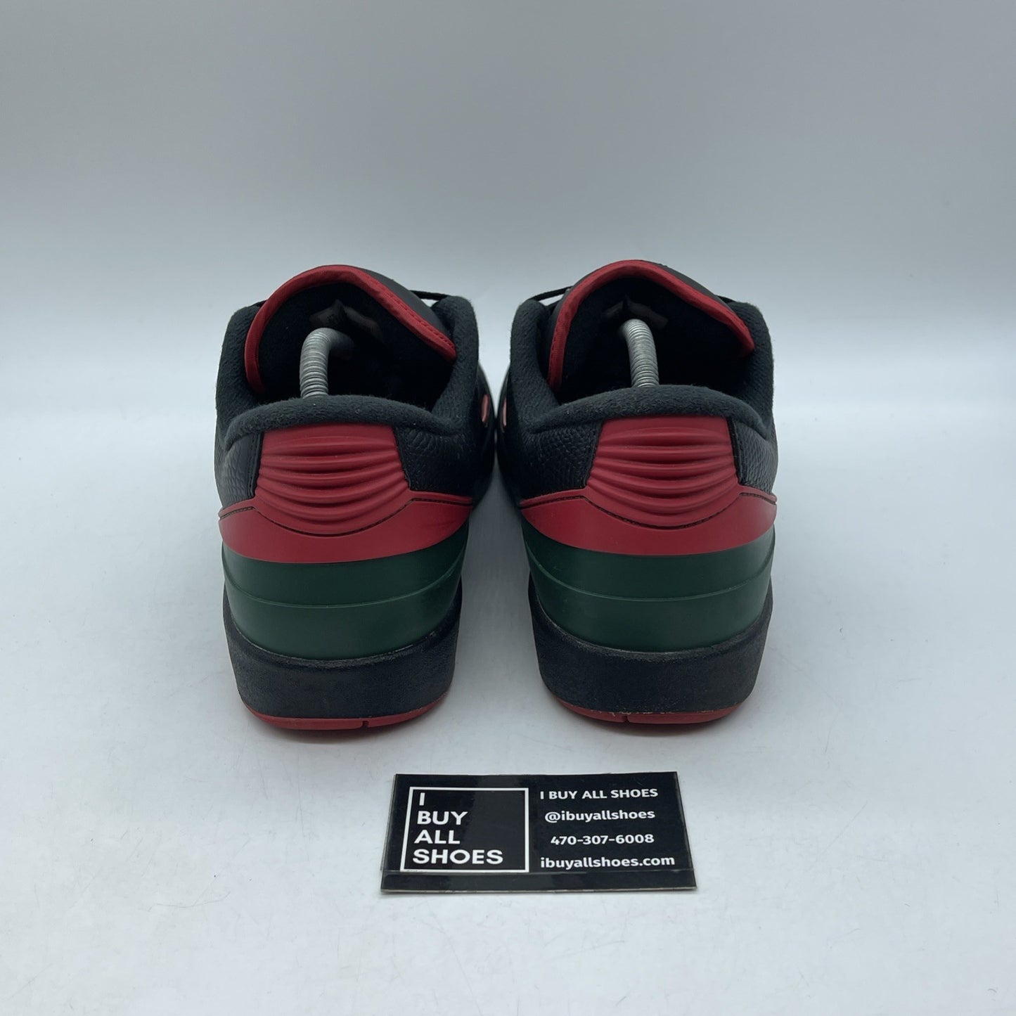 Size 9.5 - Air Jordan 2 Retro Low Christmas Black Leather (DV9956-006)