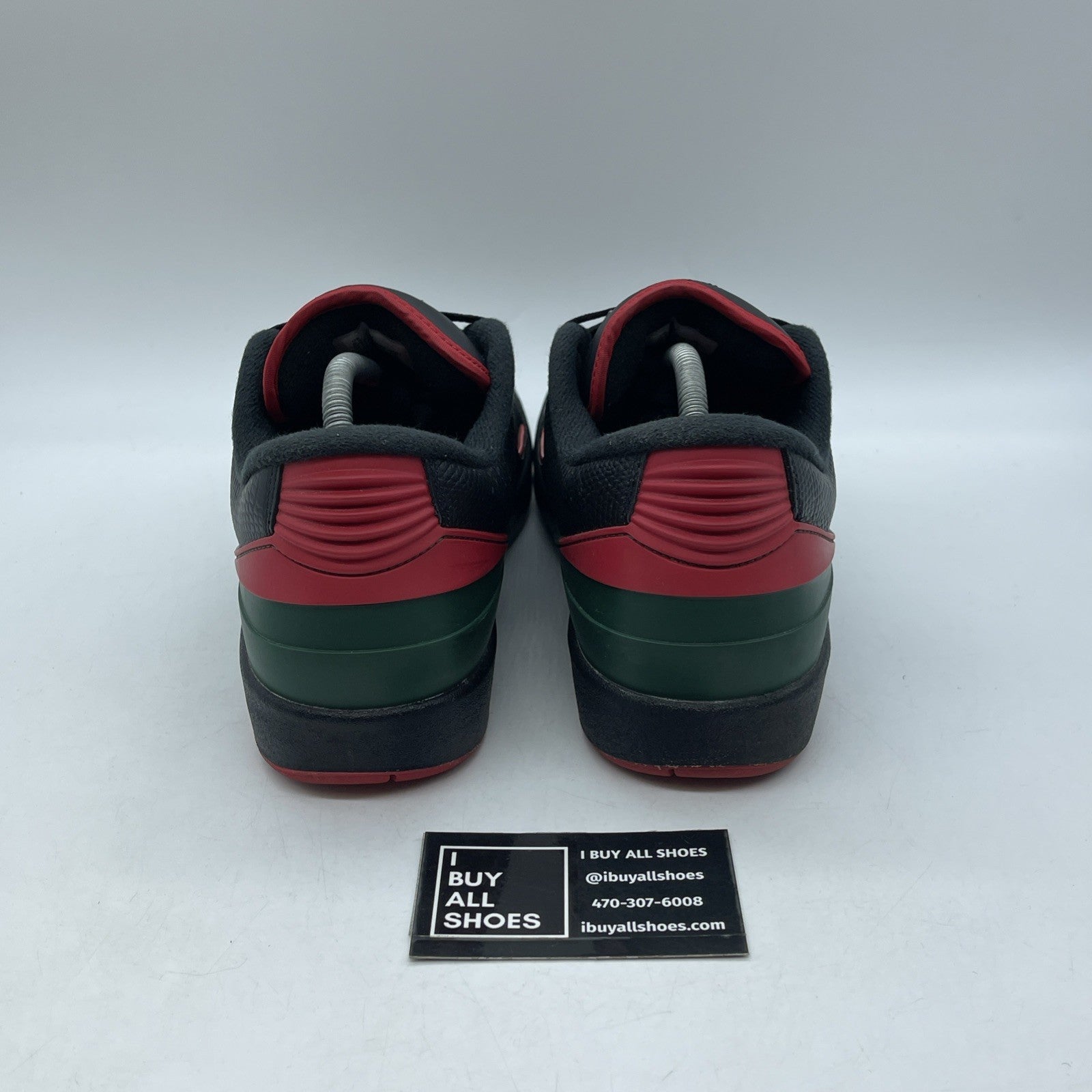 Size 9.5 - Air Jordan 2 Retro Low Christmas Black Leather (DV9956-006)