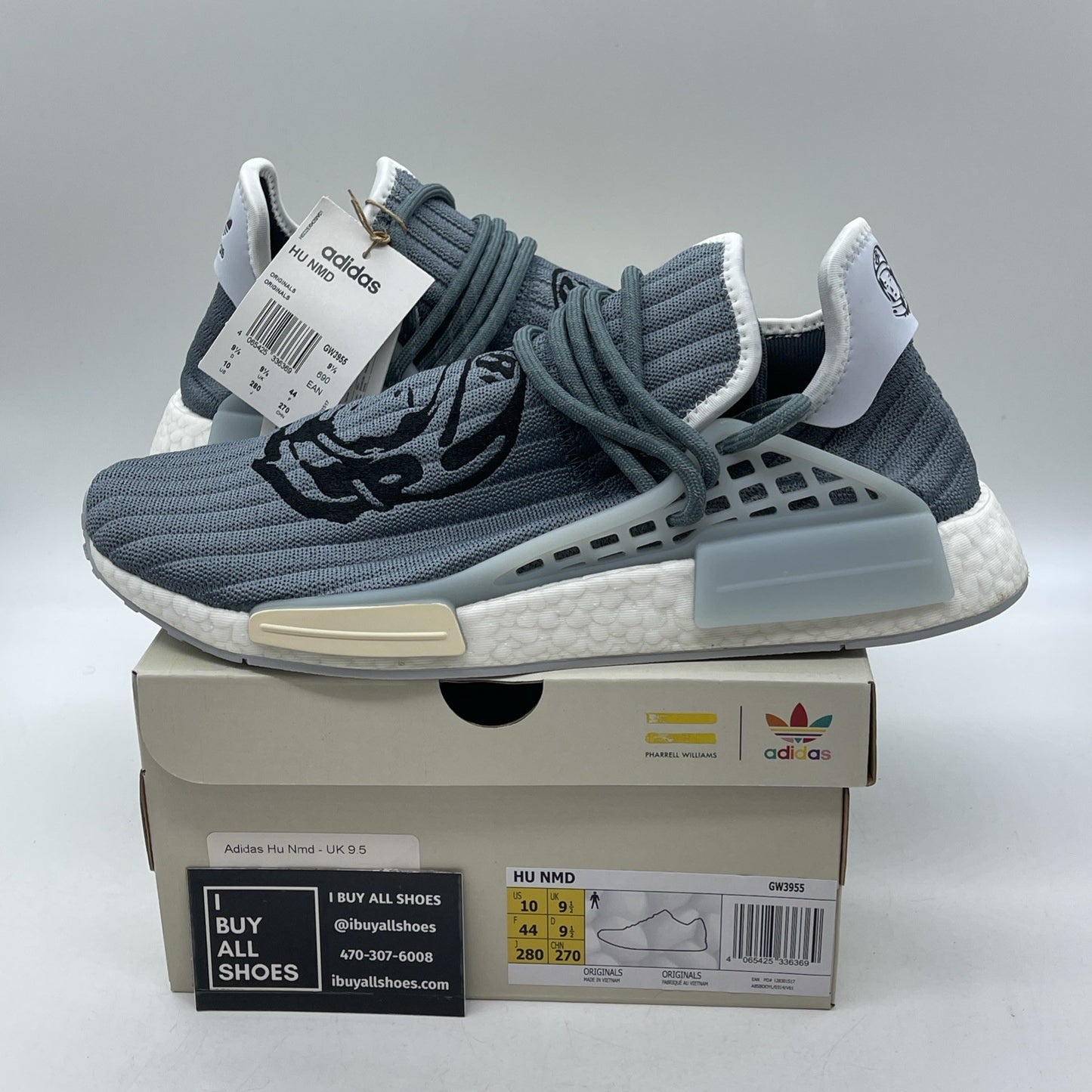 Size 10 - adidas BBC Ice Cream x Pharrell x NMD Human Race Astronaut (GW3955)