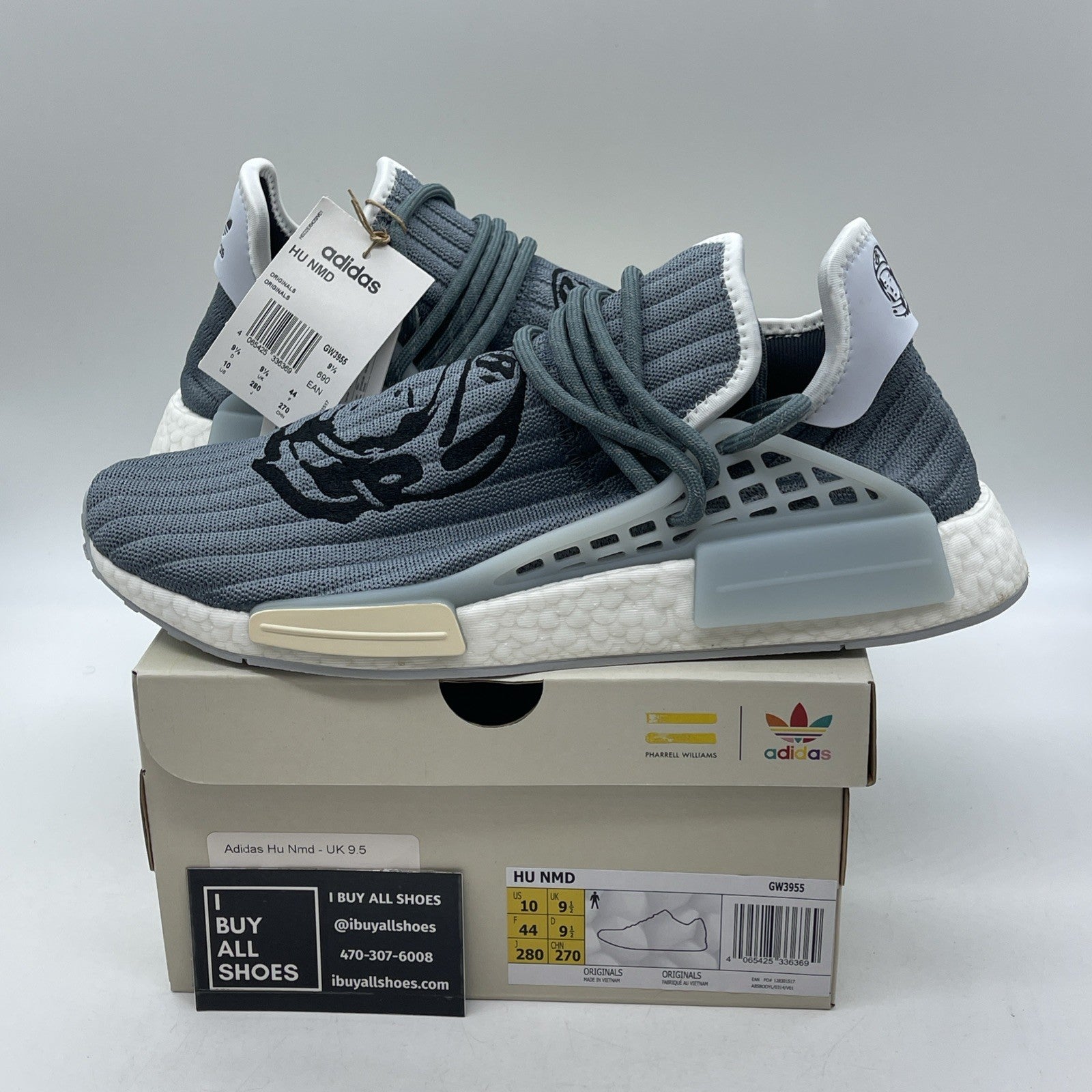 Size 10 - adidas BBC Ice Cream x Pharrell x NMD Human Race Astronaut (GW3955)