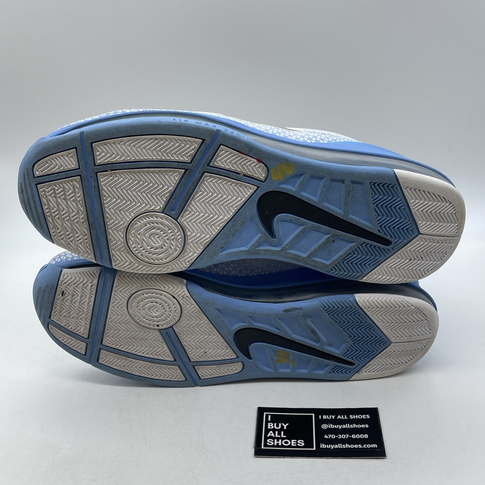 Size 11 - Nike Air Max Hyperize Pop White Blue Black Leather (395722-100)