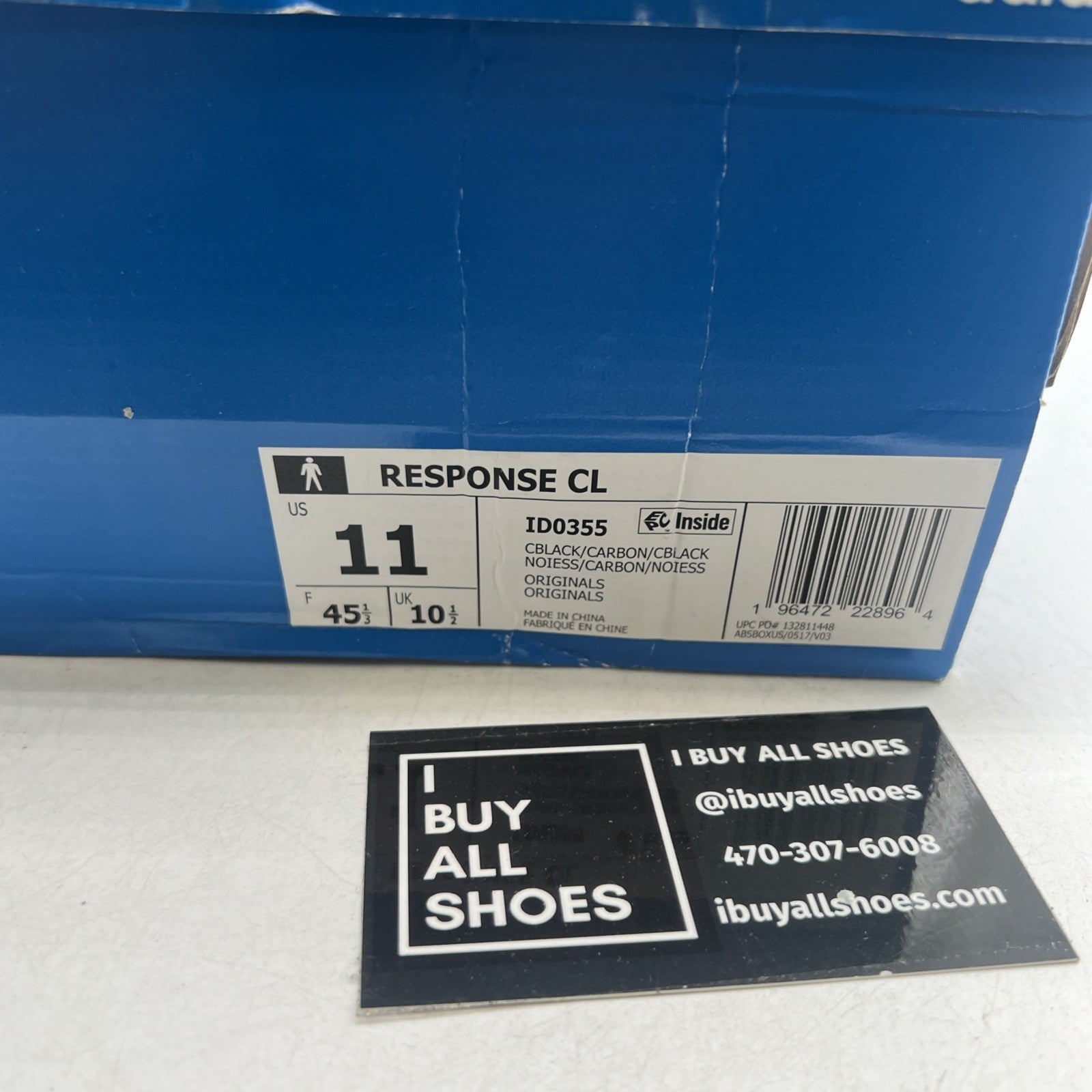 Size 11 - Adidas Black/Carbon Grey Suede Rare Retro Response CL - (ID0355)