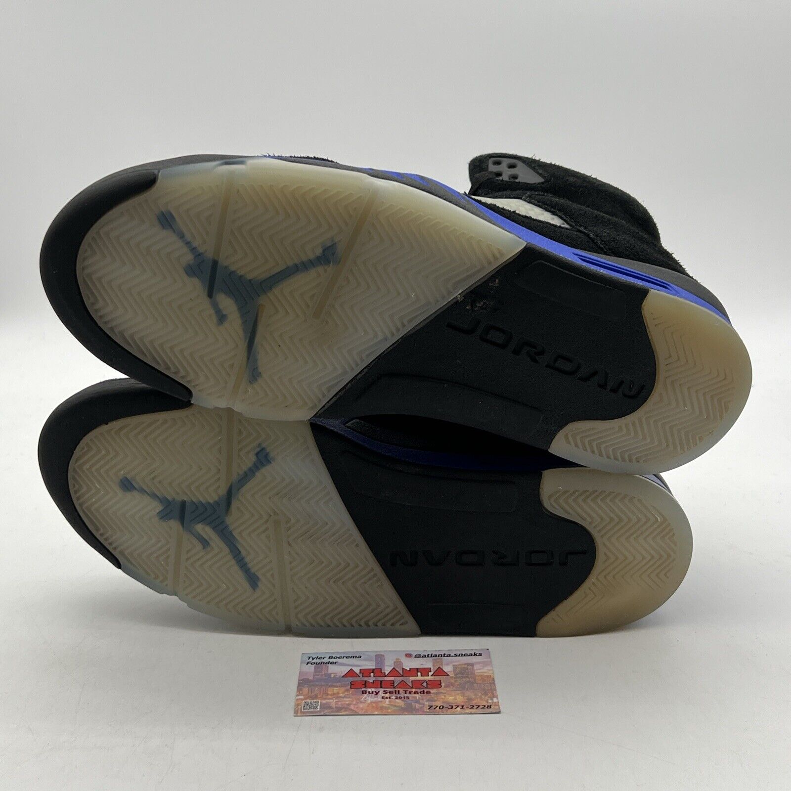 Size 11.5 - Jordan 5 Retro Mid Racer Blue Black Suede Grey (CT4838-004)