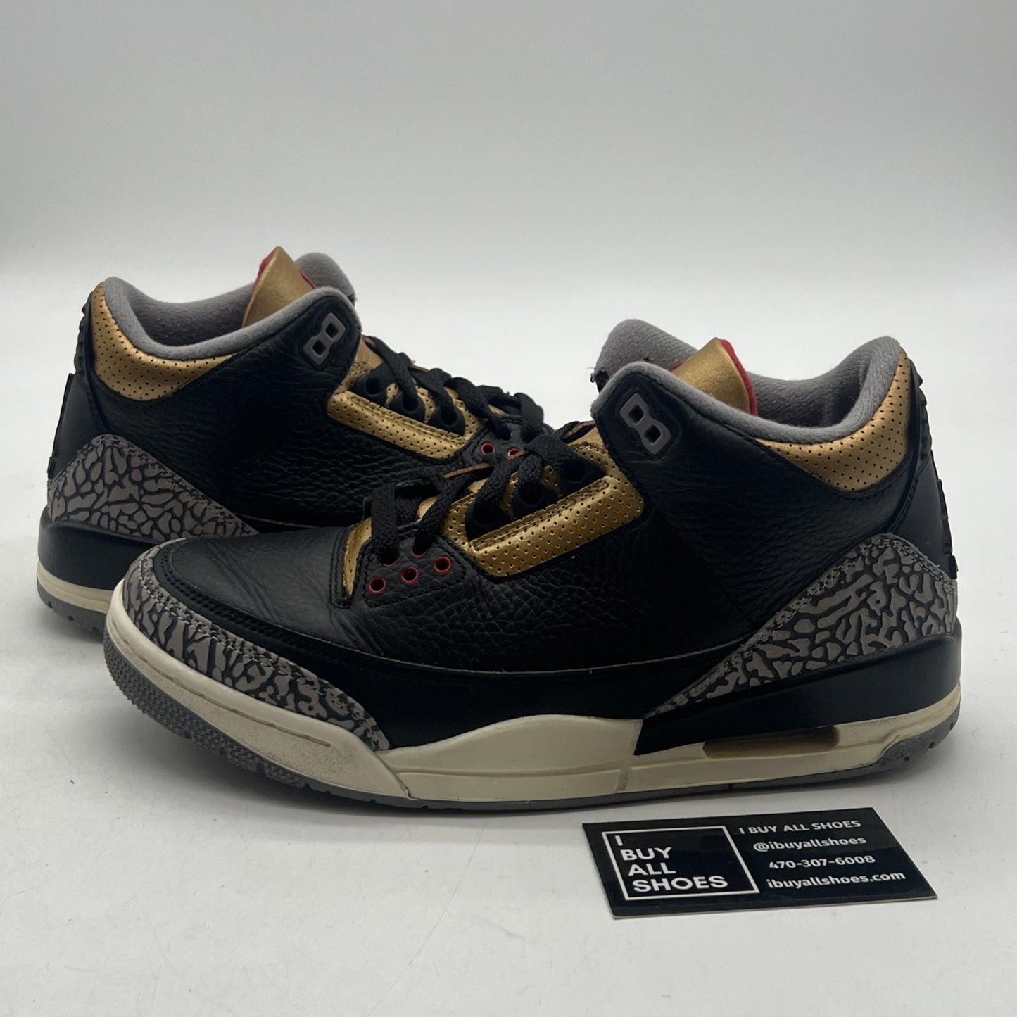 Size 9.5 - Air Jordan 3 Retro Mid Black Gold W (CK9246-067)