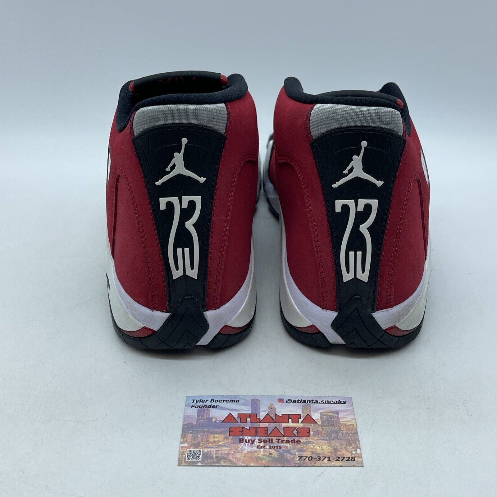 Size 10 - Air Jordan 14 Retro Gym Red Black Suede White (487471-006)