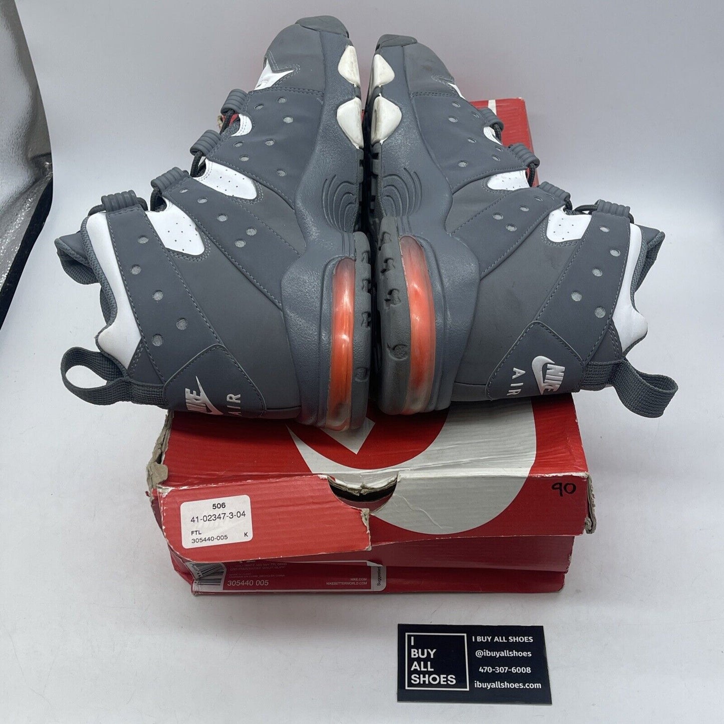 Size 12 - Nike Air Max 2 CB 94 2015 Cool Grey White Suede Leather (305440-005)