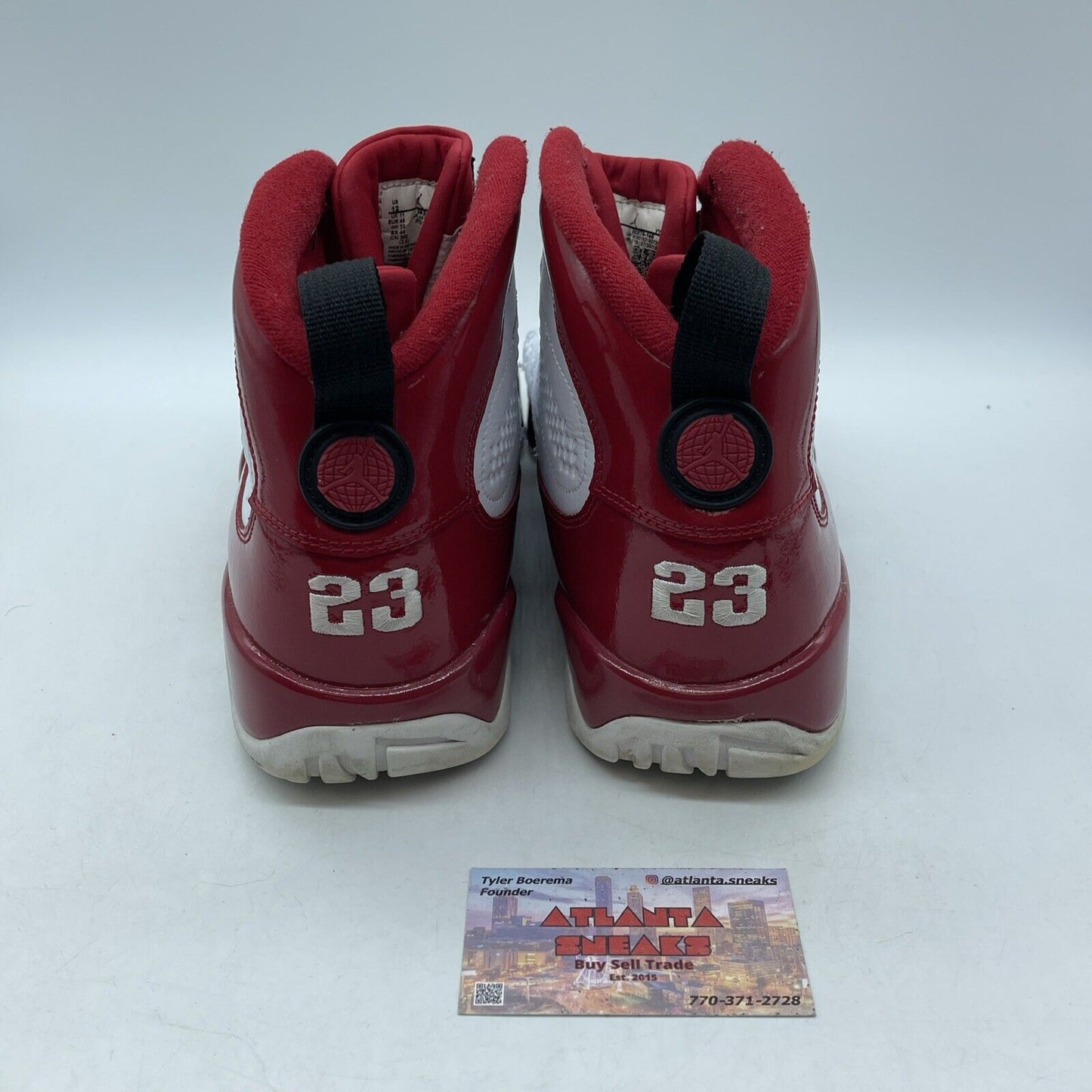 Size 12 - Air Jordan 9 Retro Gym Red Black White Leather (302370-160)