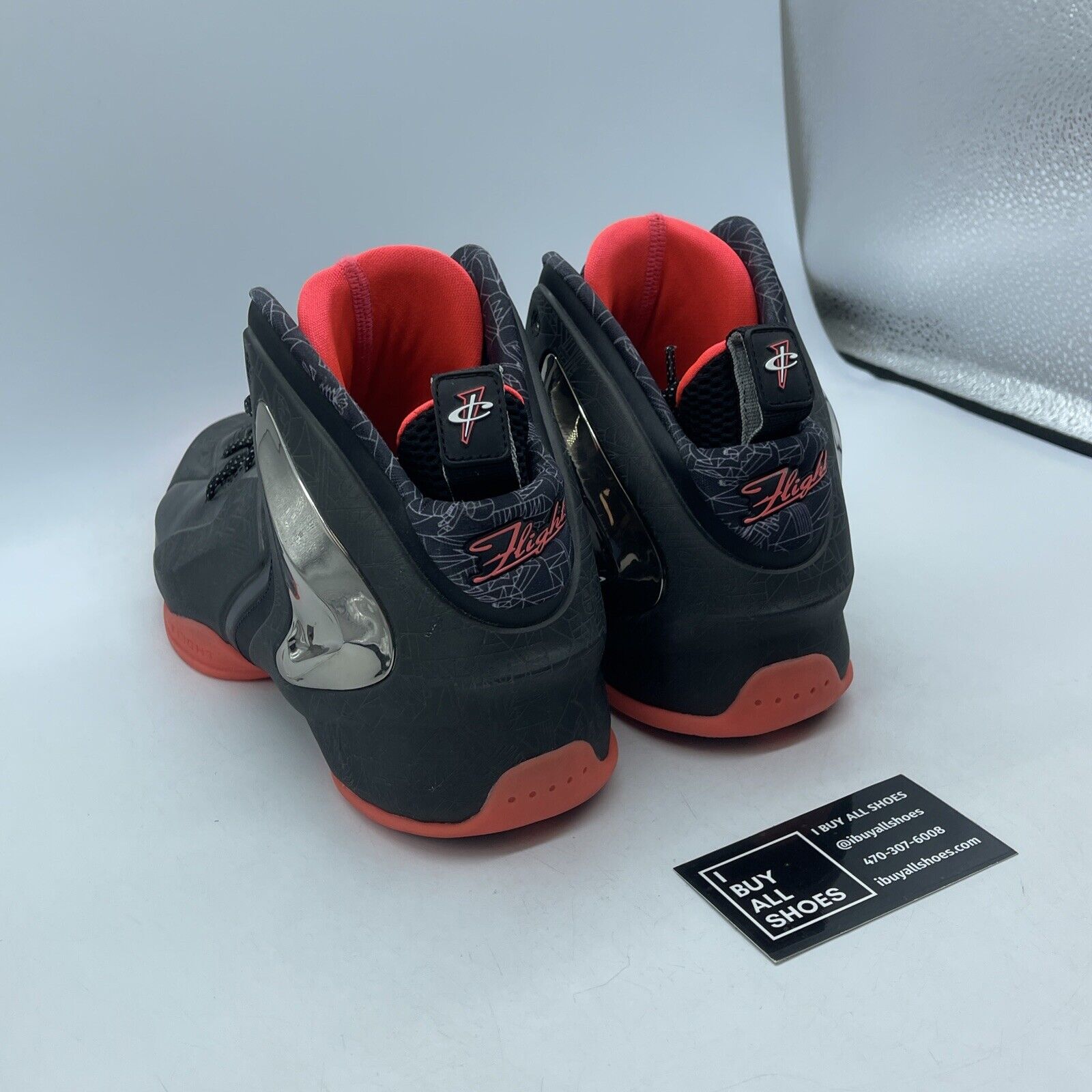 Size 11 - Nike Lil Penny Posite Prm Qs Gumbo League Grey Red (652121-001)