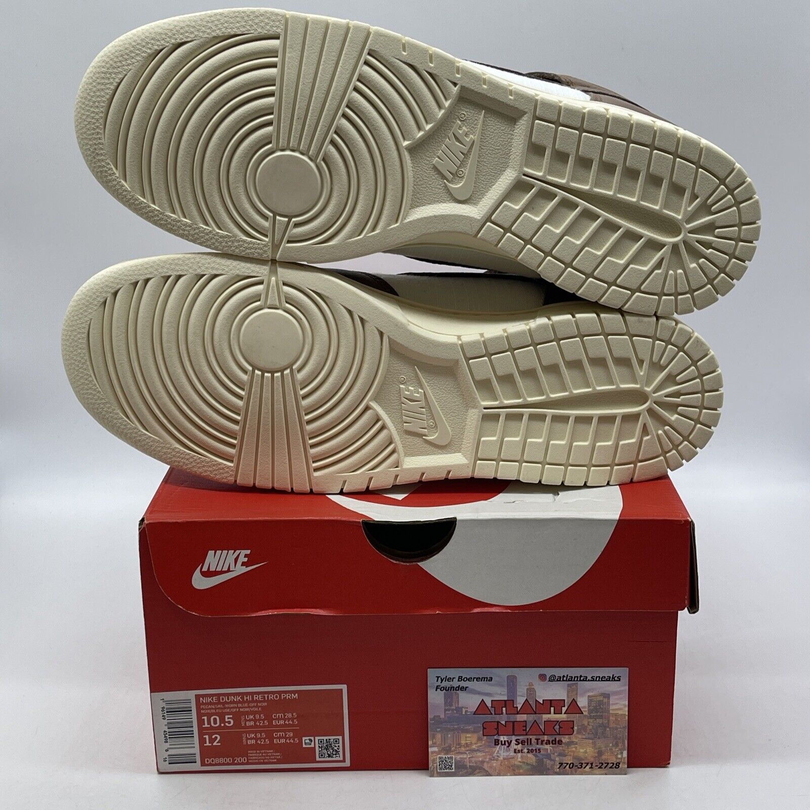 Size 10.5 - Nike Dunk Vintage High Certified Fresh - Pecan White (DQ8800-200)