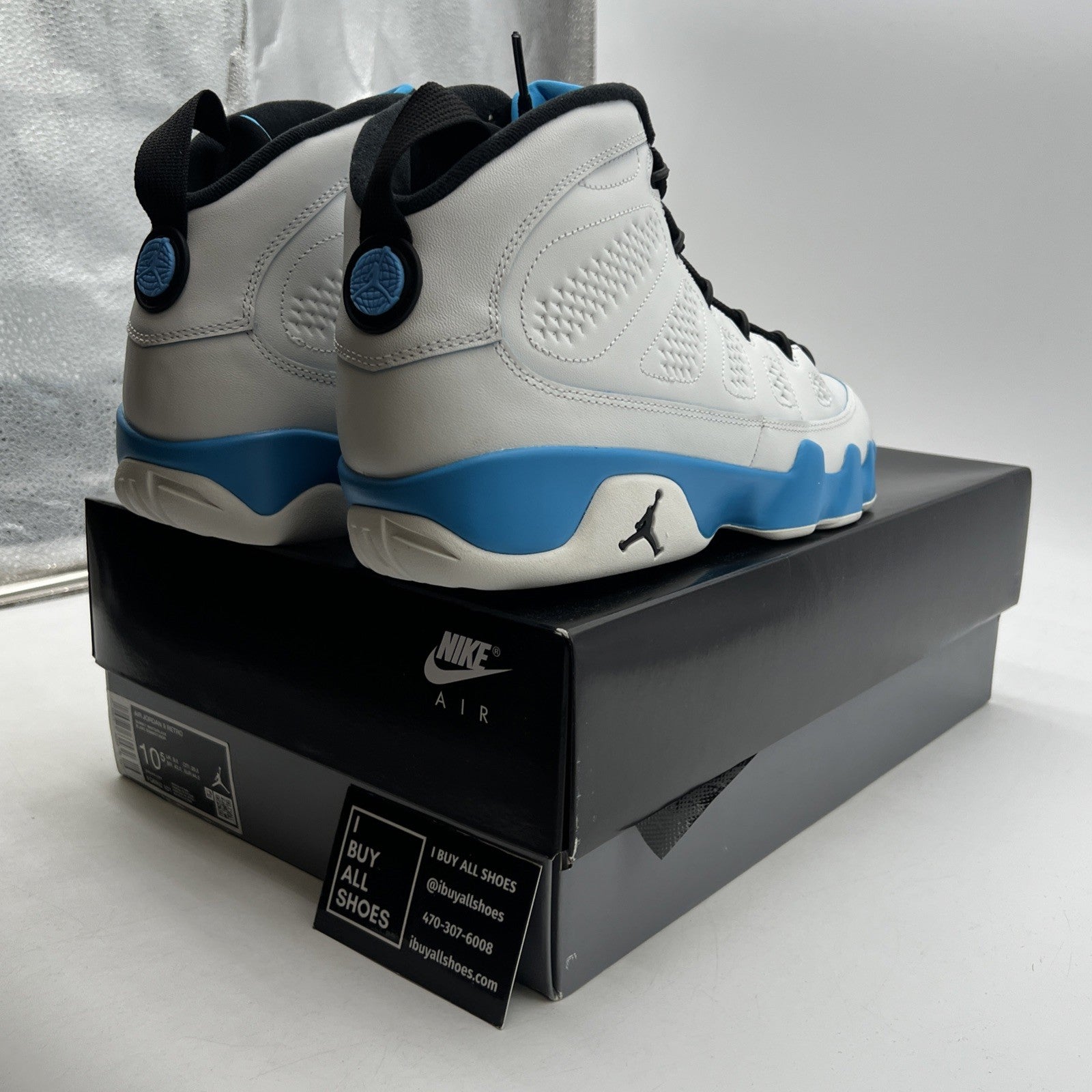 Size 10.5 - Air Jordan 9 Retro 2024 Powder Blue (FQ8992-101)