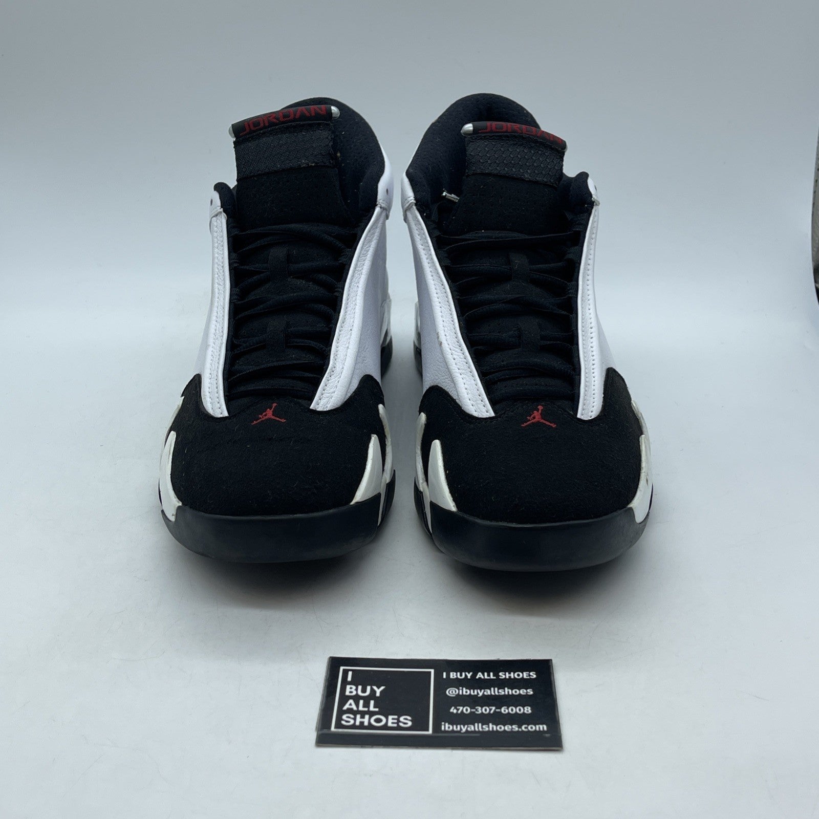 Size 11.5 - Air Jordan 14 Retro 2014 Black Toe (487471-102)