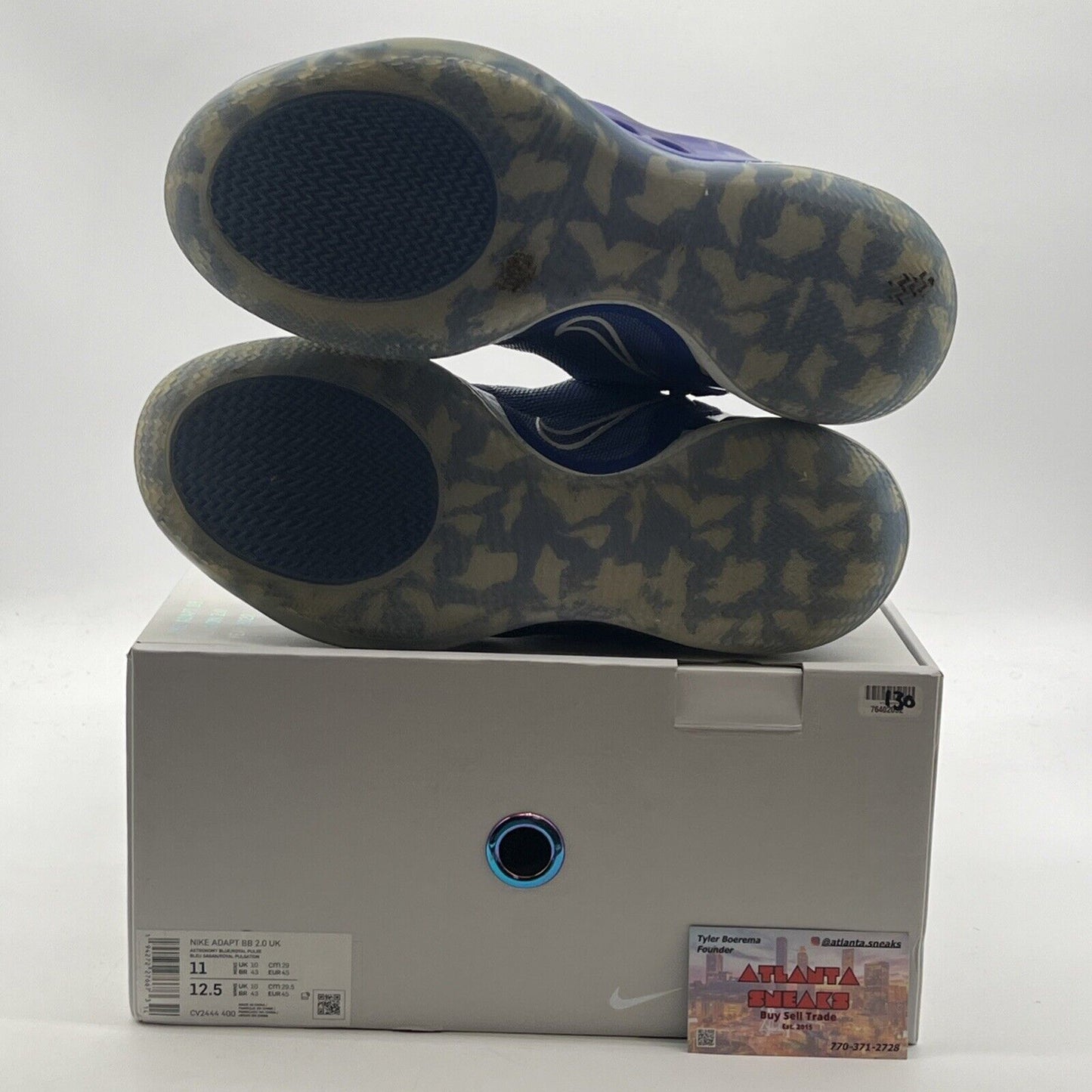 Size 11 - Nike Adapt BB 2.0 UK Charger Astronomy Blue (CV244-400)