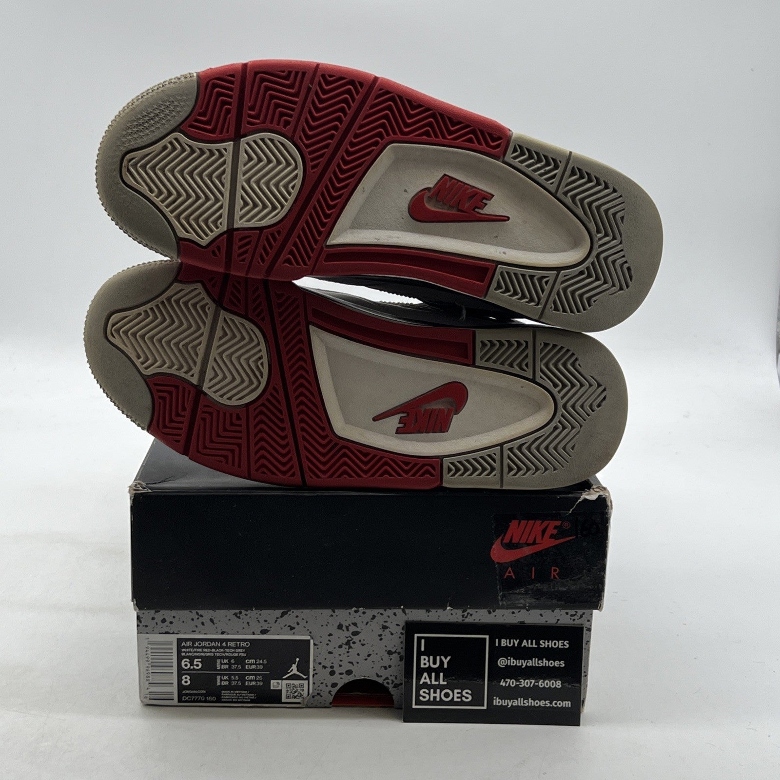 Size 6.5 - Air Jordan 4 Retro OG Mid Fire Red (DC7770-160)